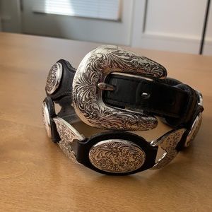 Vintage Genuine Leather Southwestern Belt